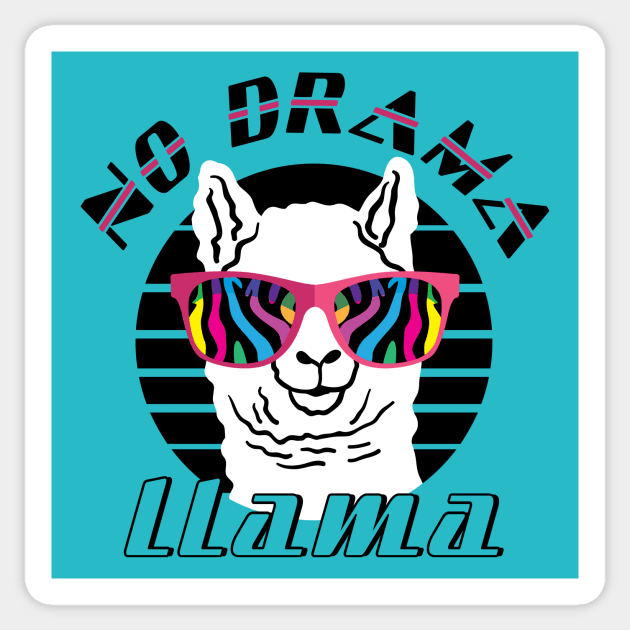 No Drama Llama Sticker by Sharayah